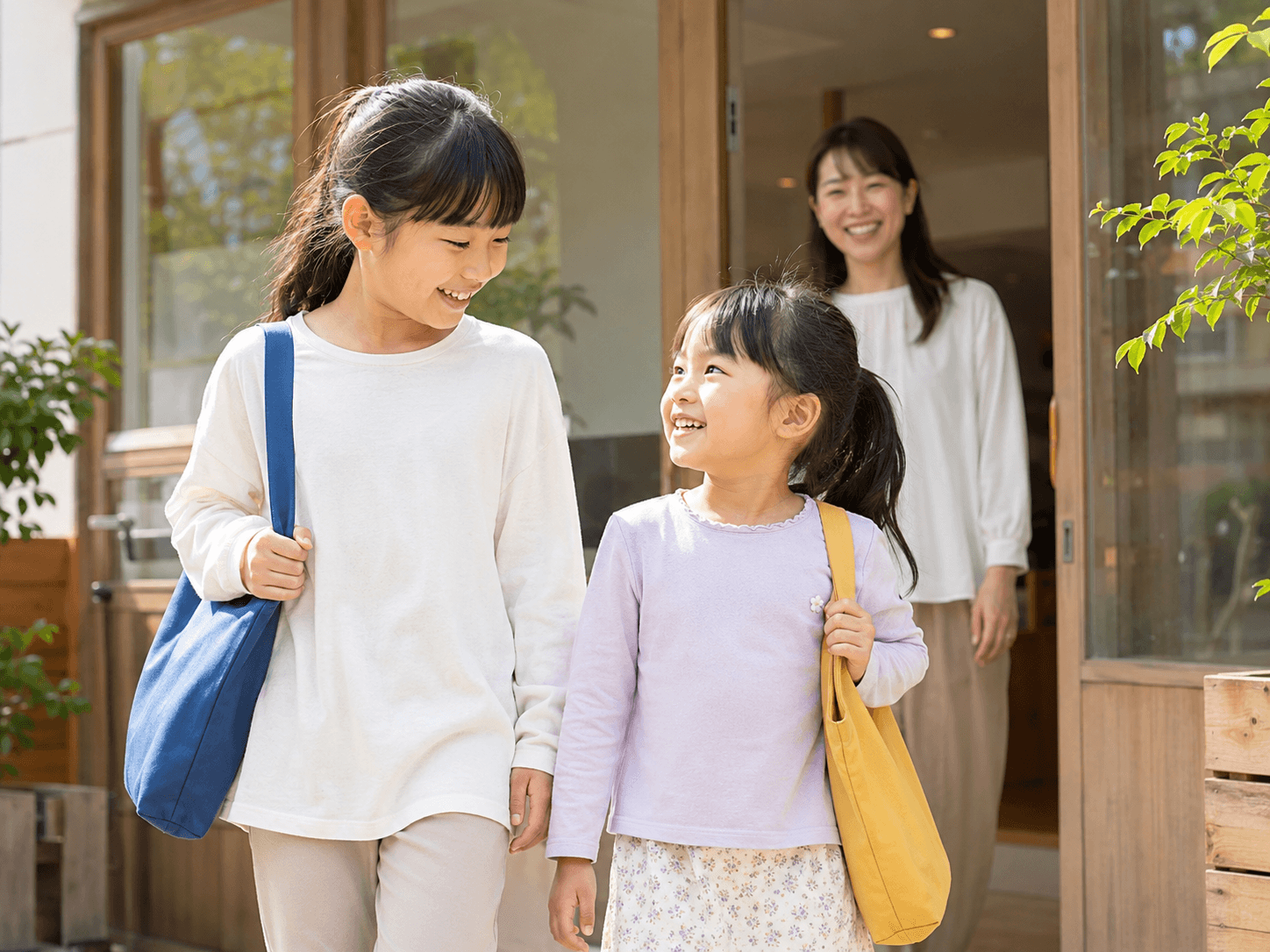 兄弟で通う子どもたち